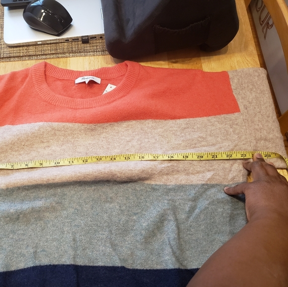 Madewell striped balloon sleeve sweater - Picture 8 of 8